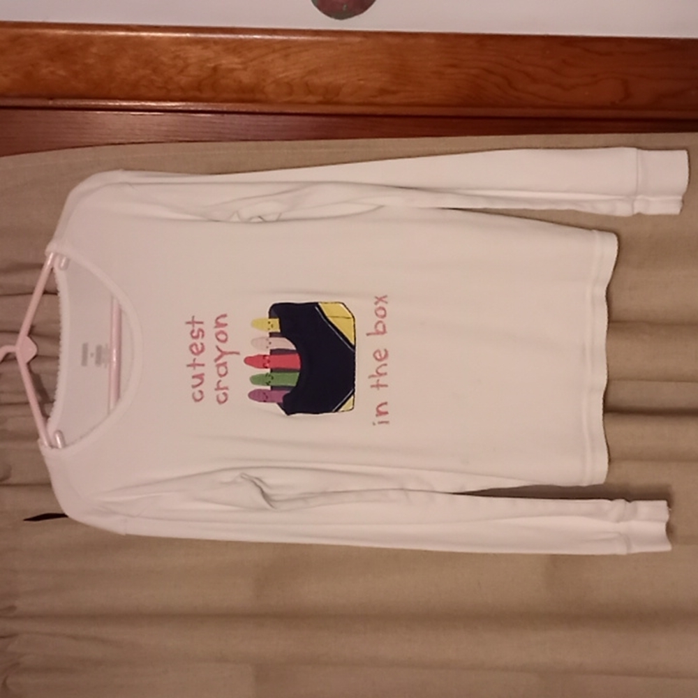 Gymboree Cutest Crayon Long Sleeve T-Shirt Size 10